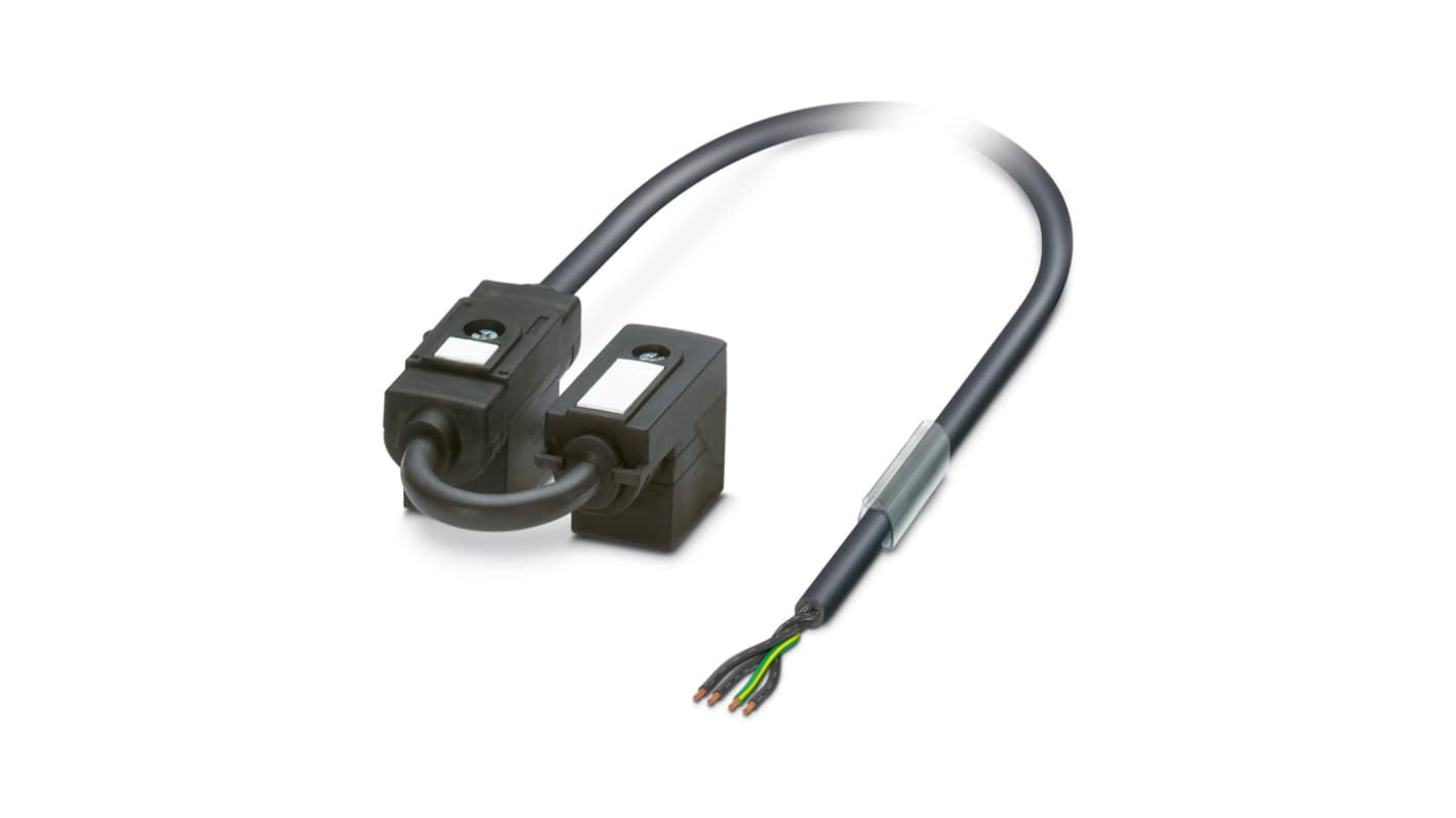 Phoenix Contact 4 way DIN 43650 Form B x 2 to Sensor Actuator Cable, 3m