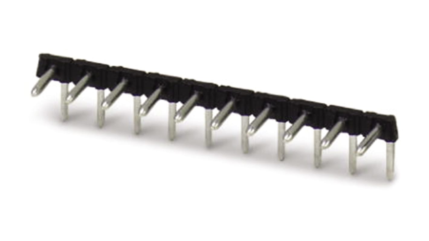 Phoenix Contact 5.0mm Pitch 6 Way Pluggable Terminal Block, Pin Header, Solder Termination