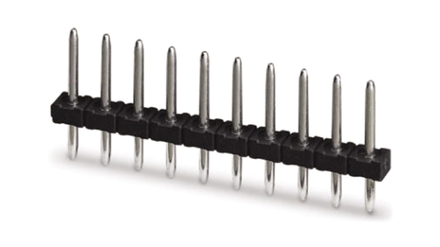 Phoenix Contact PST Series Pin Header, 18 Contact(s), 3.5mm Pitch, Unshrouded