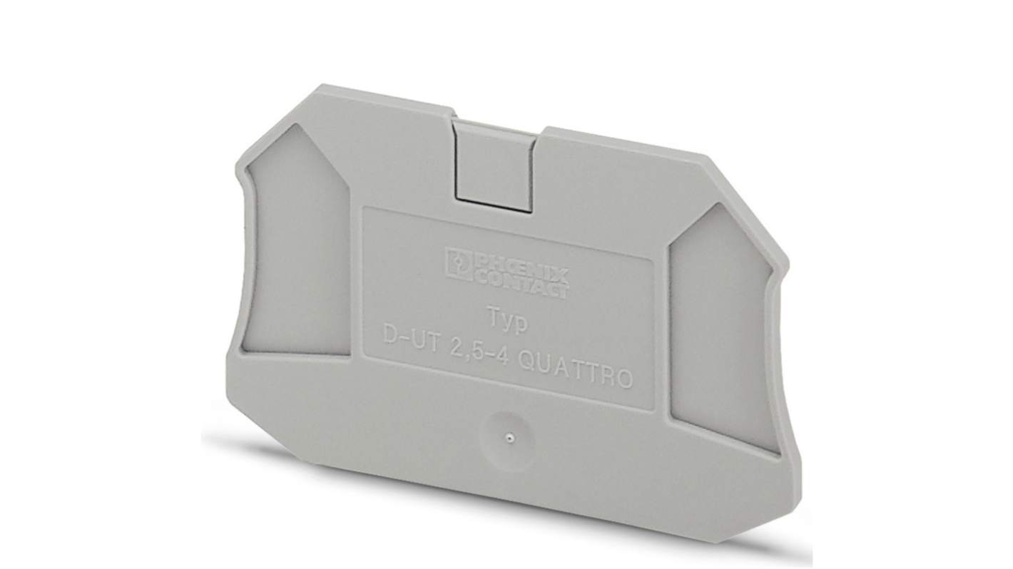 フエニックスコンタクト DINレール取付用端子アクセサリ エンドカバー D-UT 4-QUATTRO HVシリーズ