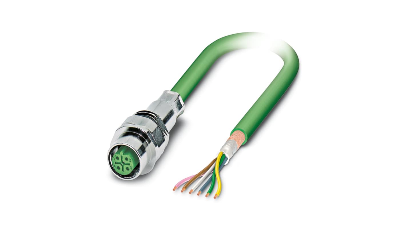 Kabel magistrali ze złączem Złącze M12 liczba rdzeni 5 długość 1m Rodzaj A Żeńskie