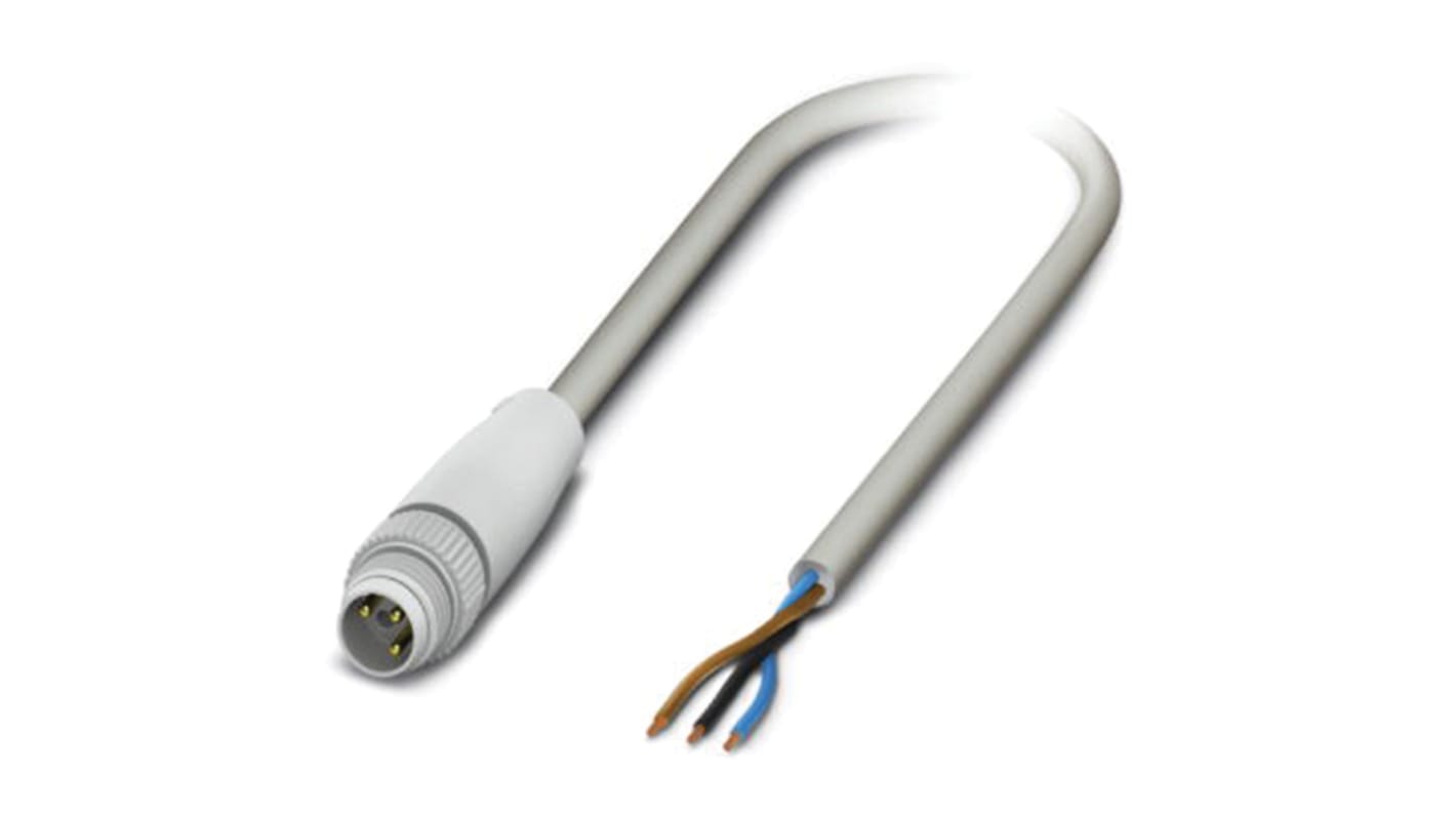 Phoenix Contact Male 8 way M8 to Sensor Actuator Cable, 5m