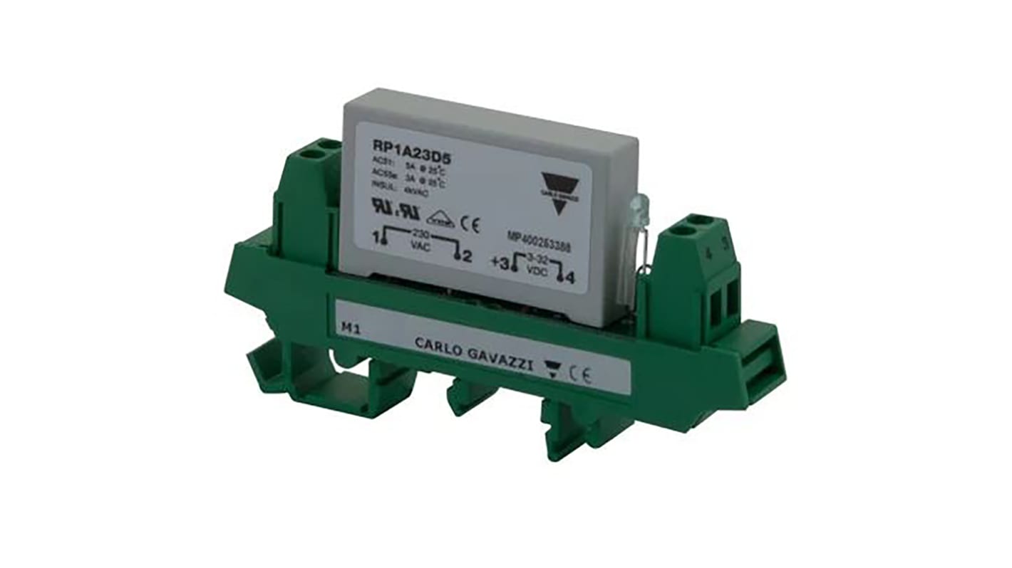 Carlo Gavazzi RP1 DIN-Schienen Halbleiterrelais AC 265 V ac / 5 A