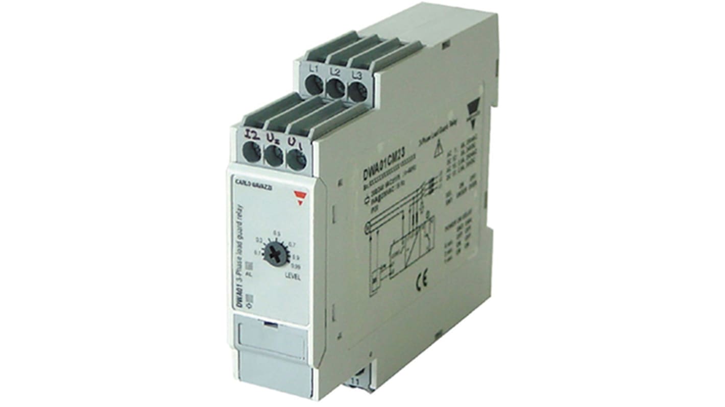 Carlo Gavazzi Power Factor Monitoring Relay, 3 Phase, SPDT, DIN Rail