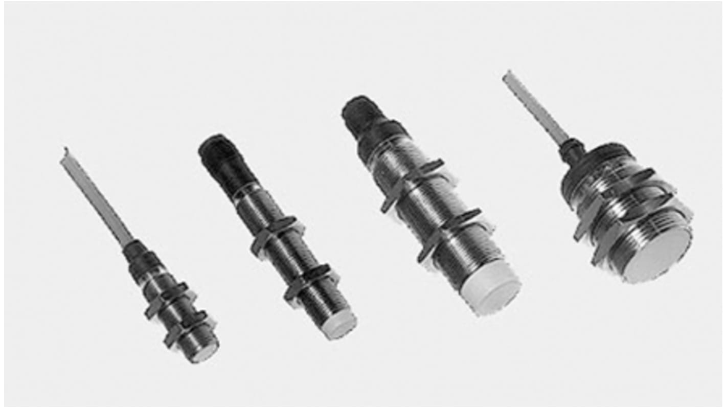 Carlo Gavazzi Inductive Threaded Barrel Proximity Sensor, M12, 2 mm Detection, PNP NO, 10 → 40 V dc, 12 →