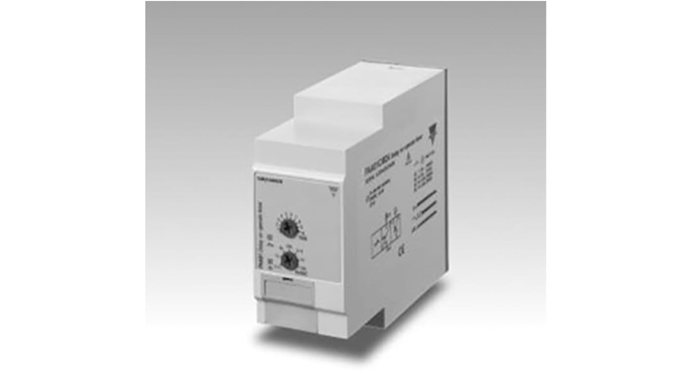 Temporizador monofunción Carlo Gavazzi, 24 → 240V ac/dc, 8A, 2 contactos, SPDT, tempo. 0.1 s → 100h