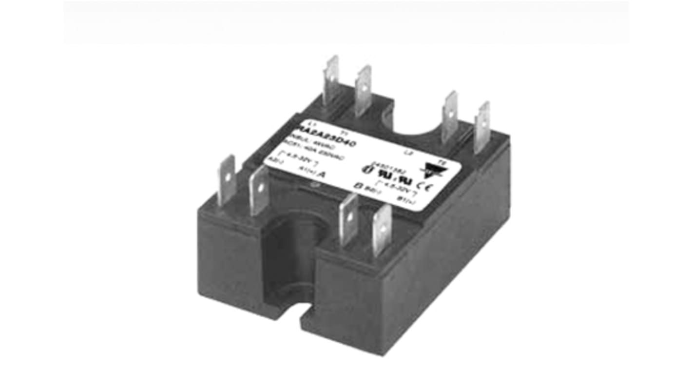 Carlo Gavazzi Solid State Relay, 50 A Load, Panel Mount, 530 V ac Load, 32 V dc Control