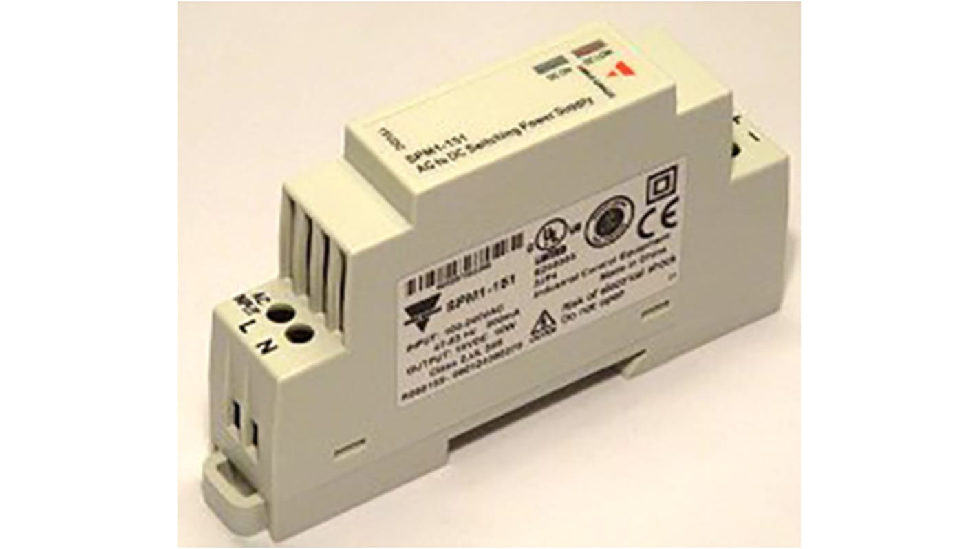 Alimentation pour rail DIN Carlo Gavazzi, 15V c.c.out 670mA, 10W