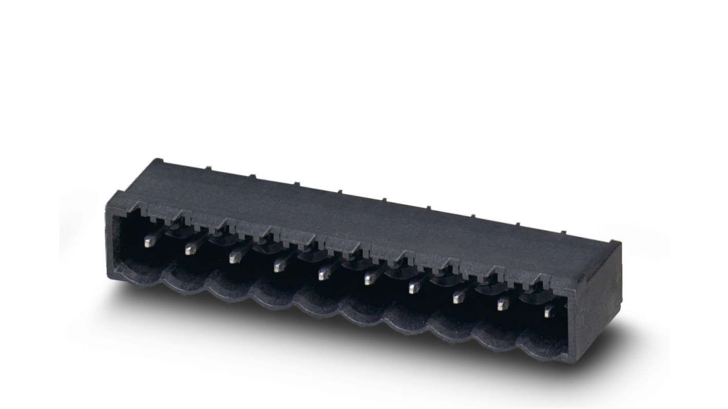 Phoenix Contact, 5.08mm Pitch, CCA 2.5/ 3-G-5.08 P26THR, 3 Way, Right Angle, Pluggable Terminal Block, Header, Through