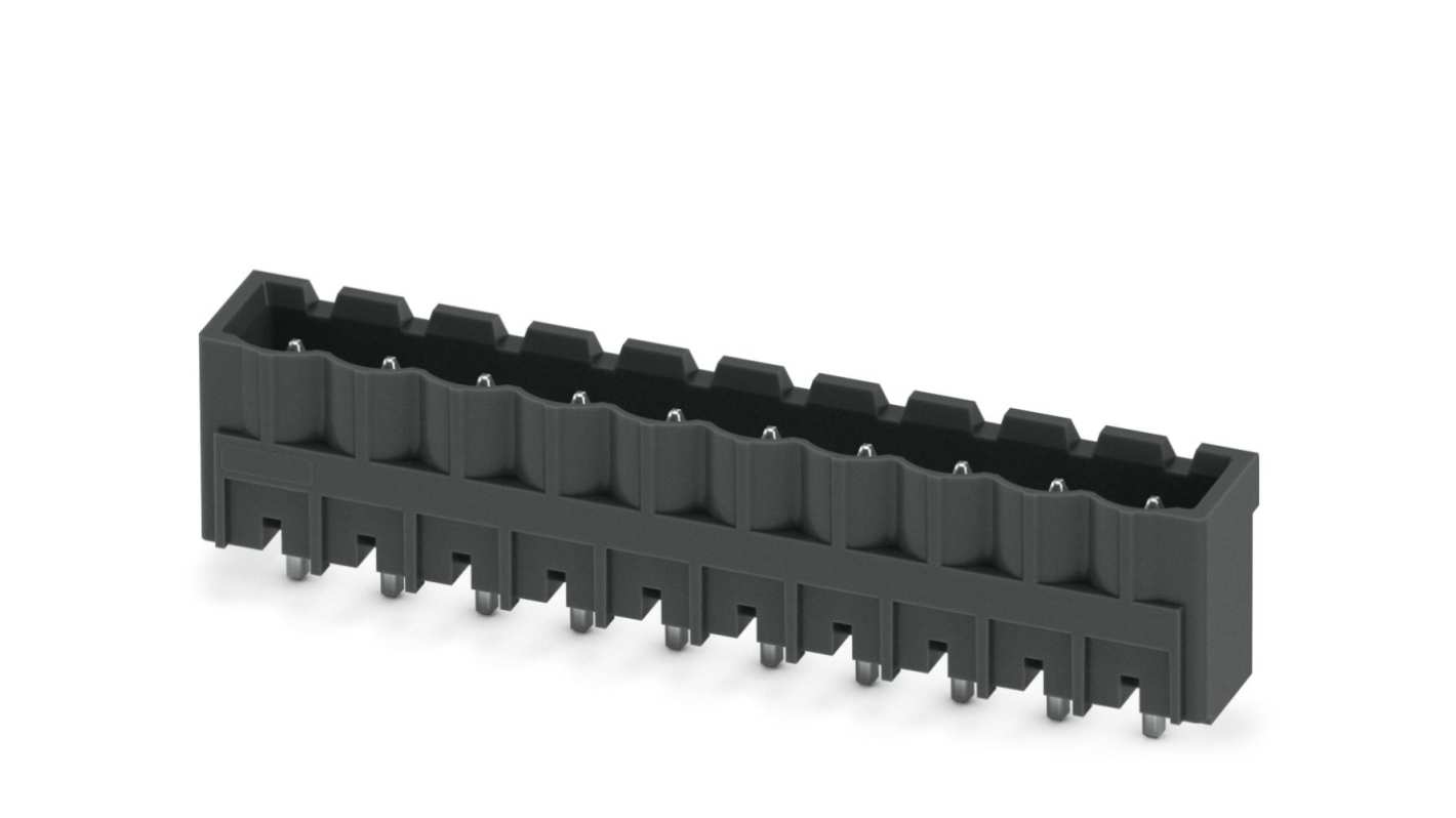 Phoenix Contact, 5.08mm Pitch, CCVA 2.5/10-G-5.08 P26THR, 10 Way, , Pluggable Terminal Block, Header, Through Hole,