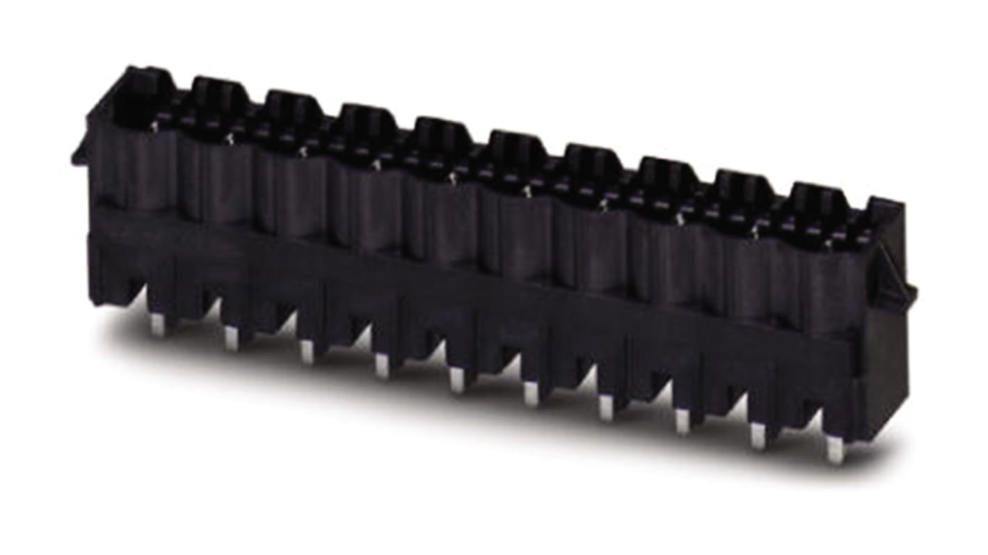 Phoenix Contact, 5.08mm Pitch, CCVA 2.5/ 3-G-5.08 RNP26THR, 3 Way, , Pluggable Terminal Block, Header, Through Hole,