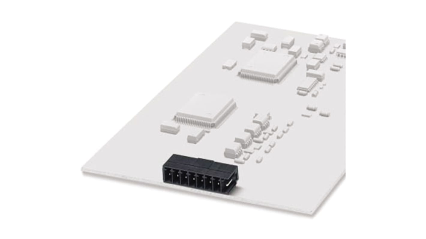 Phoenix Contact MC 1.5/ 8-GL-3.81 THT Series PCB Header, 8 Contact(s), 3.81mm Pitch, Shrouded