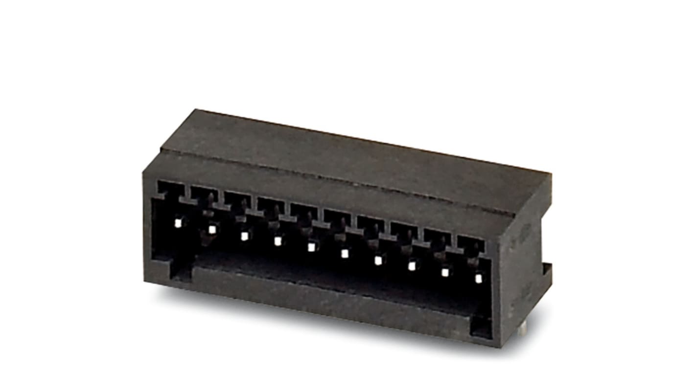 Phoenix Contact, 2.5mm Pitch, MC 0.5/ 5-G-2.5 THT, 5 Way, Right Angle, Pluggable Terminal Block, Header, Through Hole,
