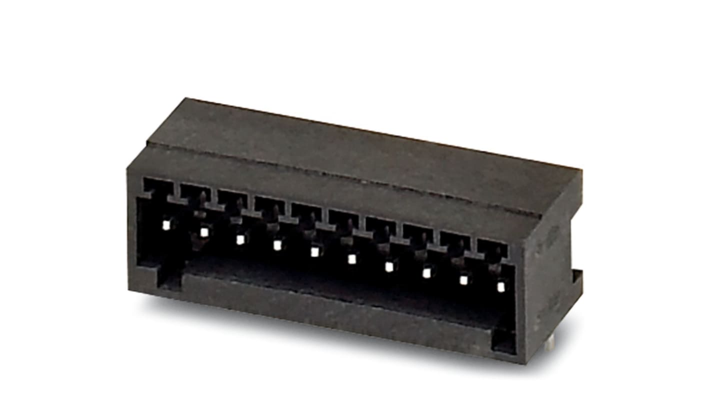 Phoenix Contact, 2.5mm Pitch, MC 0.5/ 8-G-2.5 THT R44, 8 Way, Right Angle, Pluggable Terminal Block, Header, Through