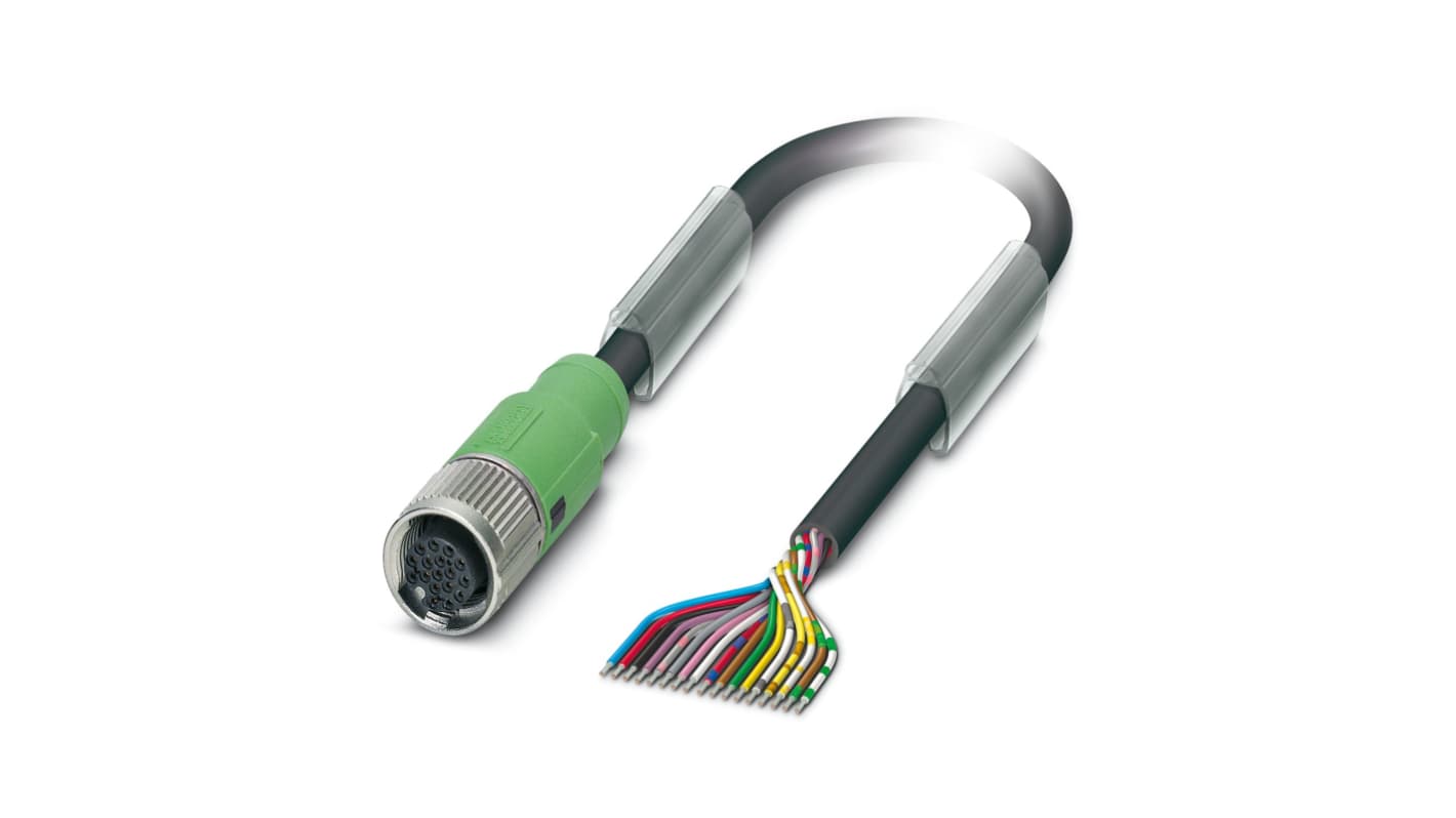 Sestavený Kabel, A: M12 17kolíkový Phoenix Contact