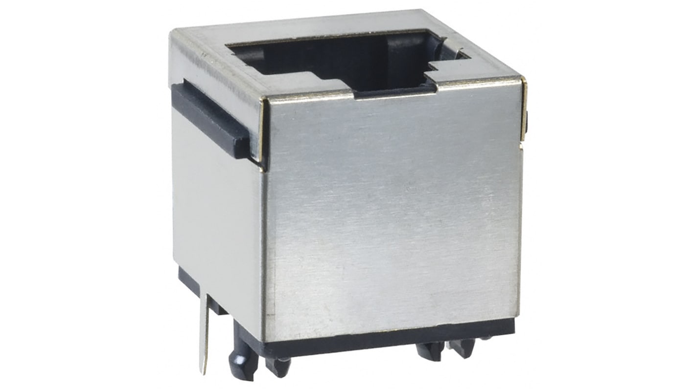 Amphenol Communications Solutions RJ45 モジュラーコネクタ, メス, RJ45コネクタ, スルーホール実装, Cat3, Cat5