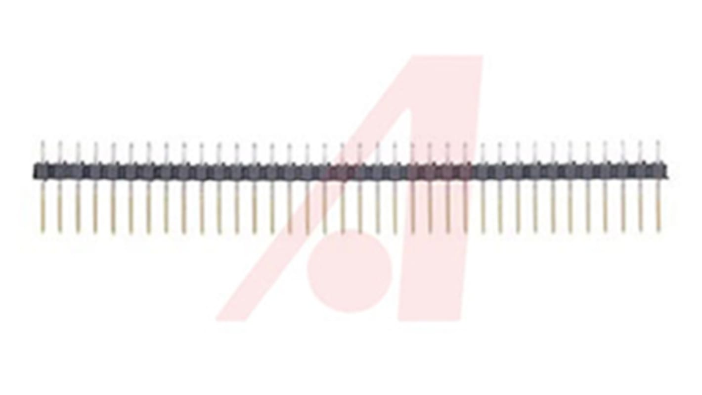 Amphenol ICC BergStik Series Straight Through Hole Pin Header, 36 Contact(s), 2.54mm Pitch, 1 Row(s), Unshrouded