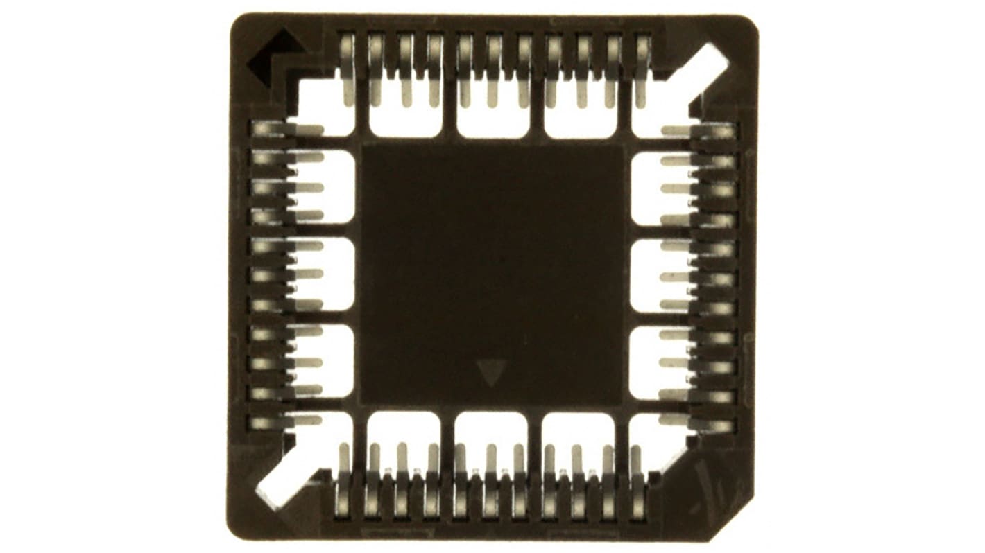 Amphenol ICC 1.27mm Pitch 44 Way SMD PLCC PLCC Socket