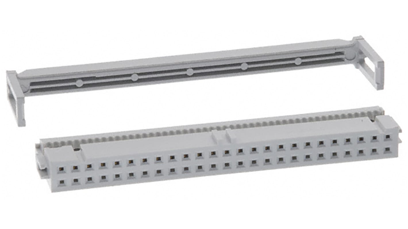 Amphenol FCI 50-Way IDC Connector Socket for Cable Mount, 2-Row