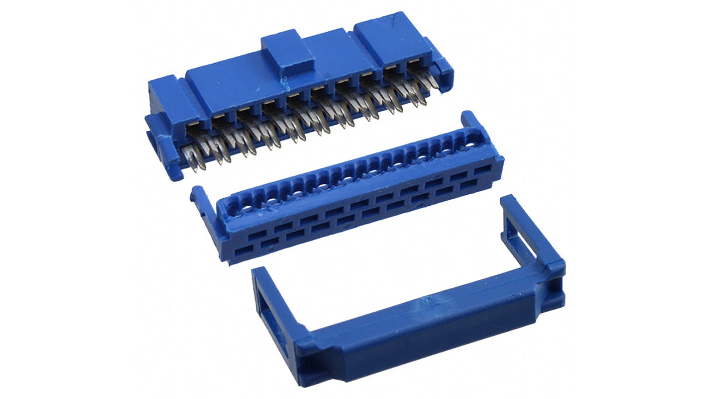 Amphenol ICC 20-Way IDC Connector Socket for Cable Mount, 2-Row