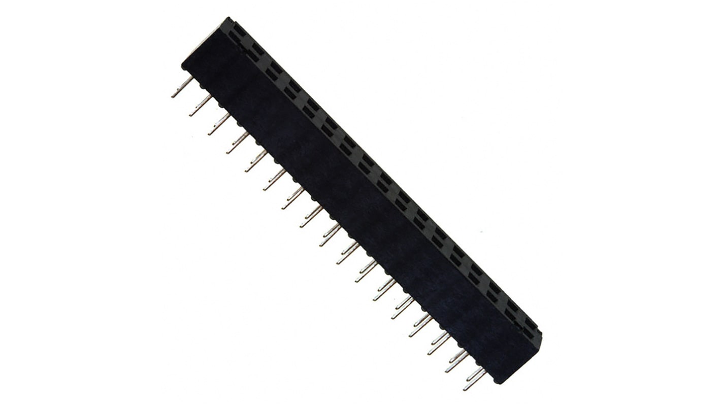 Amphenol FCI Straight Through Hole Mount Housing, 34-Contact, 2-Row, 2mm Pitch, Solder Termination