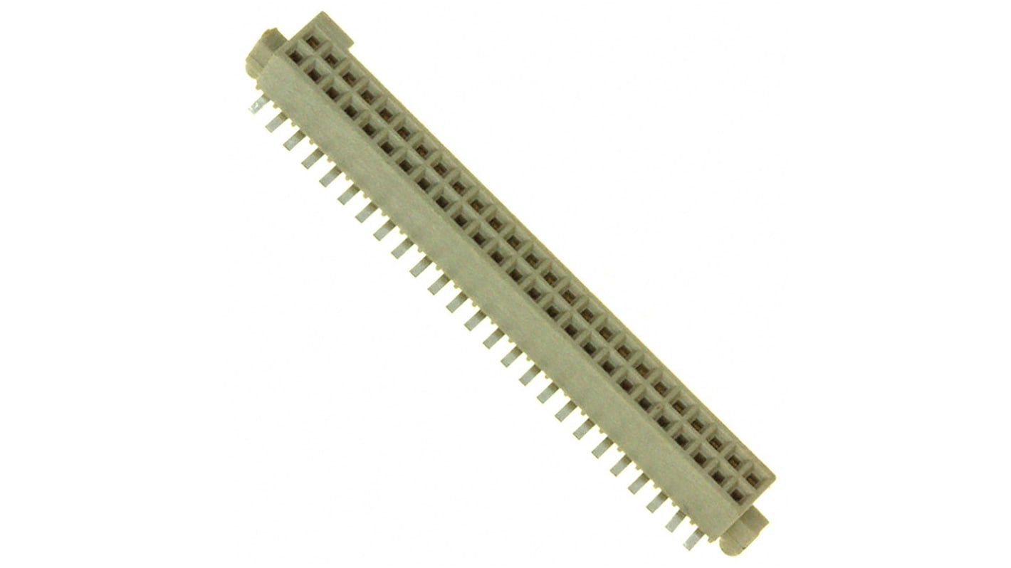 Amphenol ICC Straight Surface Mount IDC Connector, 50-Contact, 2-Row, 1.27mm Pitch, Solder Termination
