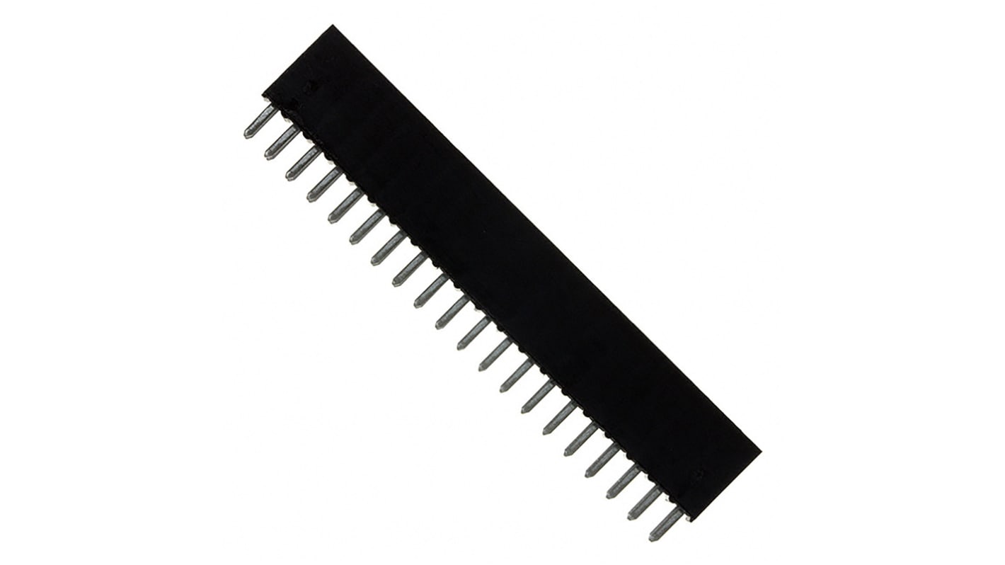 Amphenol FCI Straight Through Hole Mount IDC Connector, 40-Contact, 2-Row, 2.54mm Pitch, Solder Termination