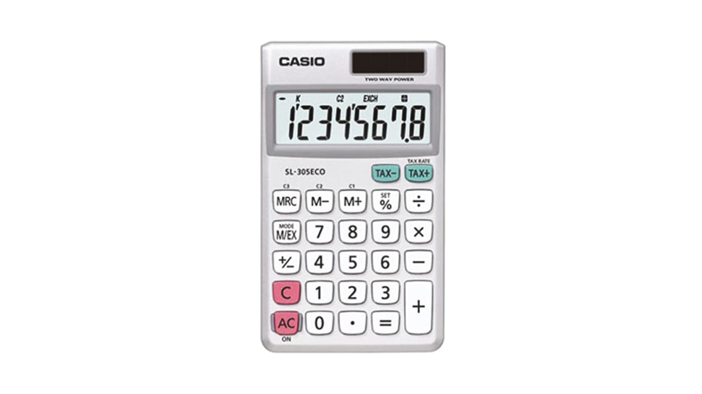 Casio Battery & Solar Powered Pocket Calculator