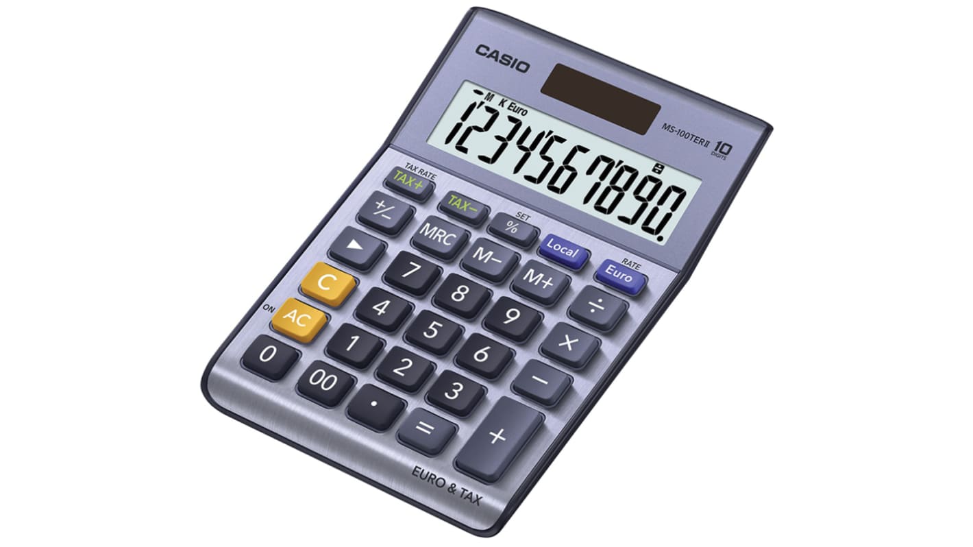 Casio Battery & Solar Powered Desktop Calculator