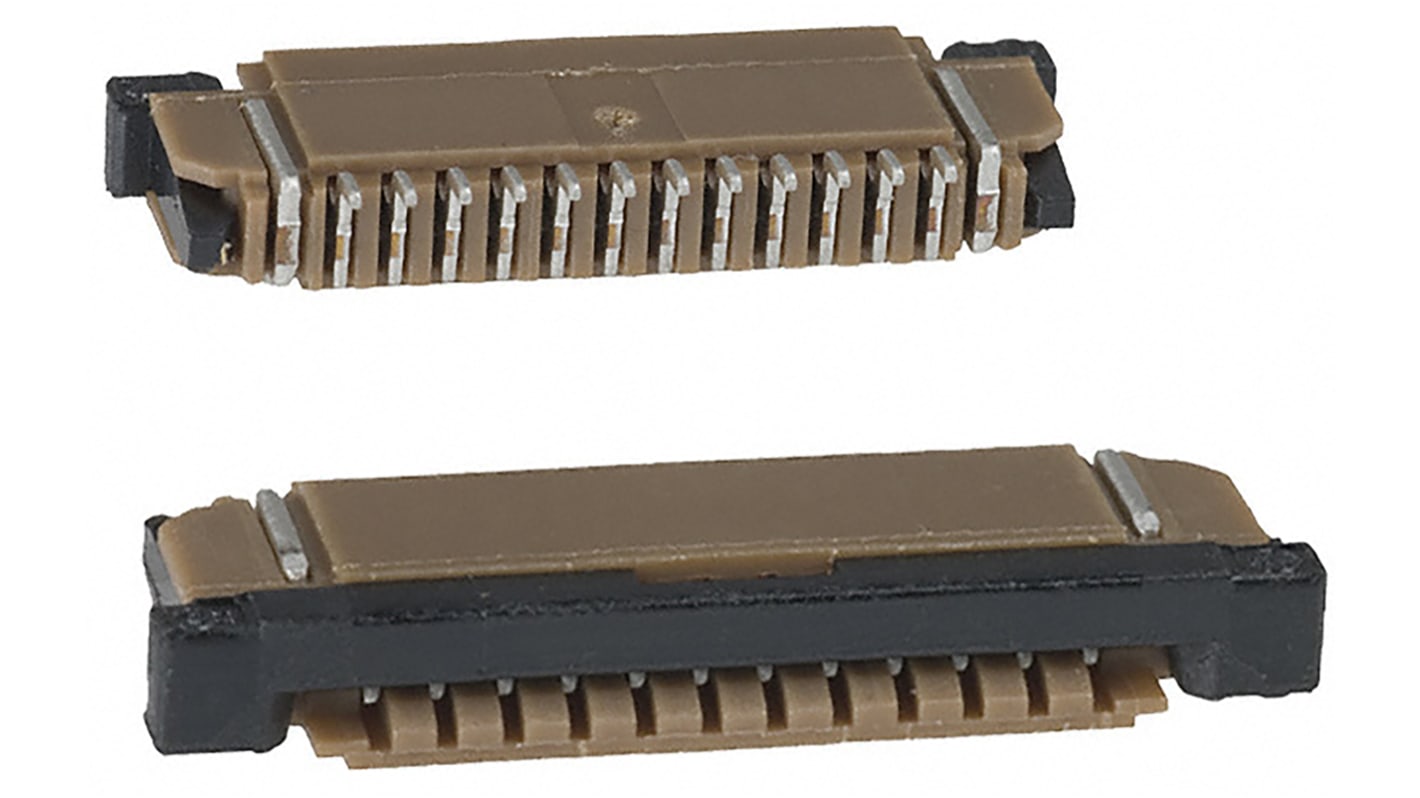 Amphenol ICC, SFW 1mm Pitch 12 Way Right Angle Female FPC Connector, ZIF Bottom Contact