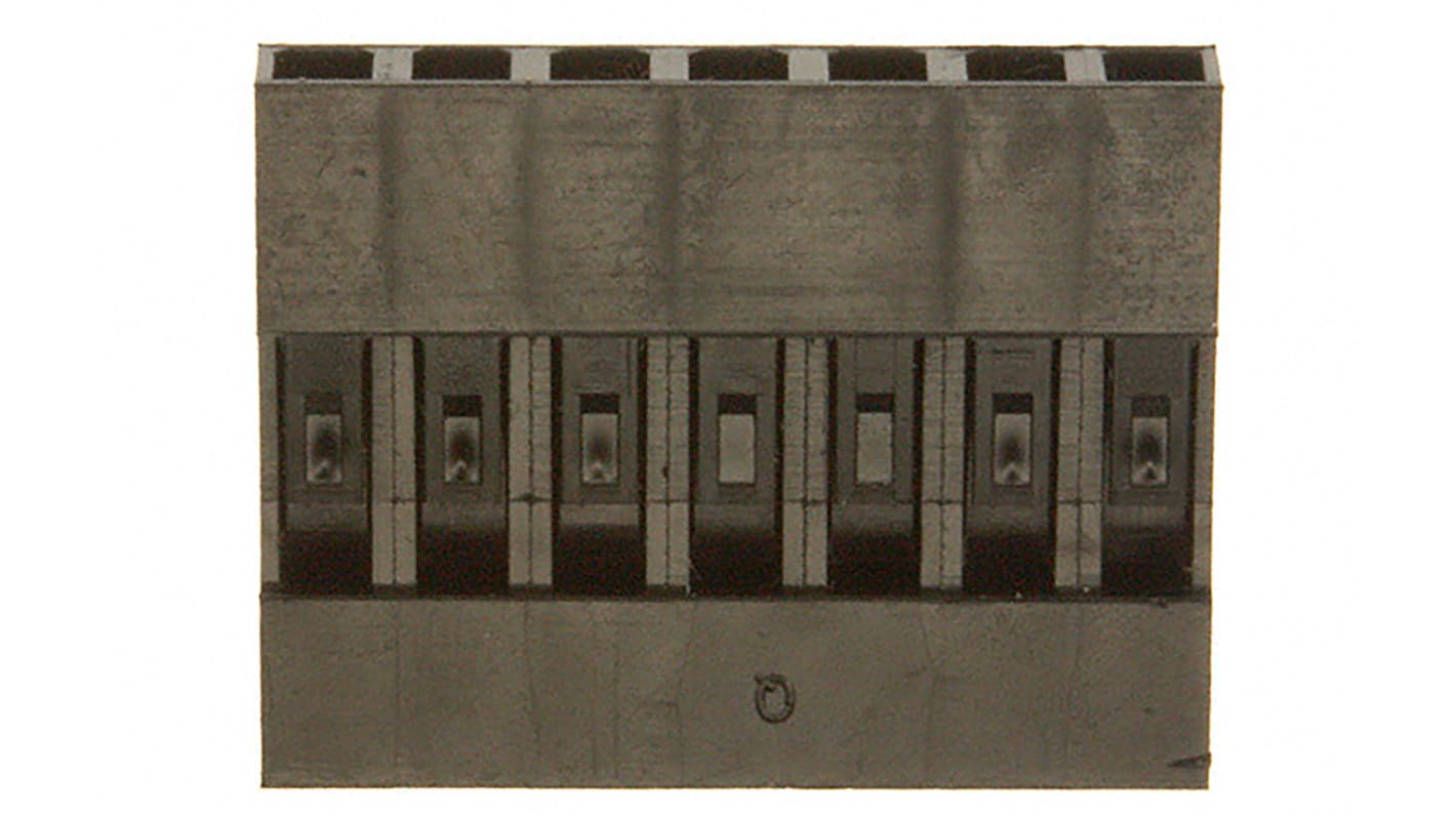 Amphenol ICC, Mini-PV Female Connector Housing, 2.54mm Pitch, 7 Way, 1 Row