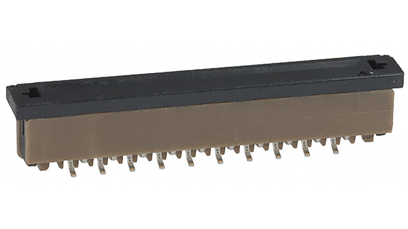 Amphenol Communications Solutions, SFW20S 1mm Pitch 20 Way Vertical Female FPC Connector, ZIF Top Contact
