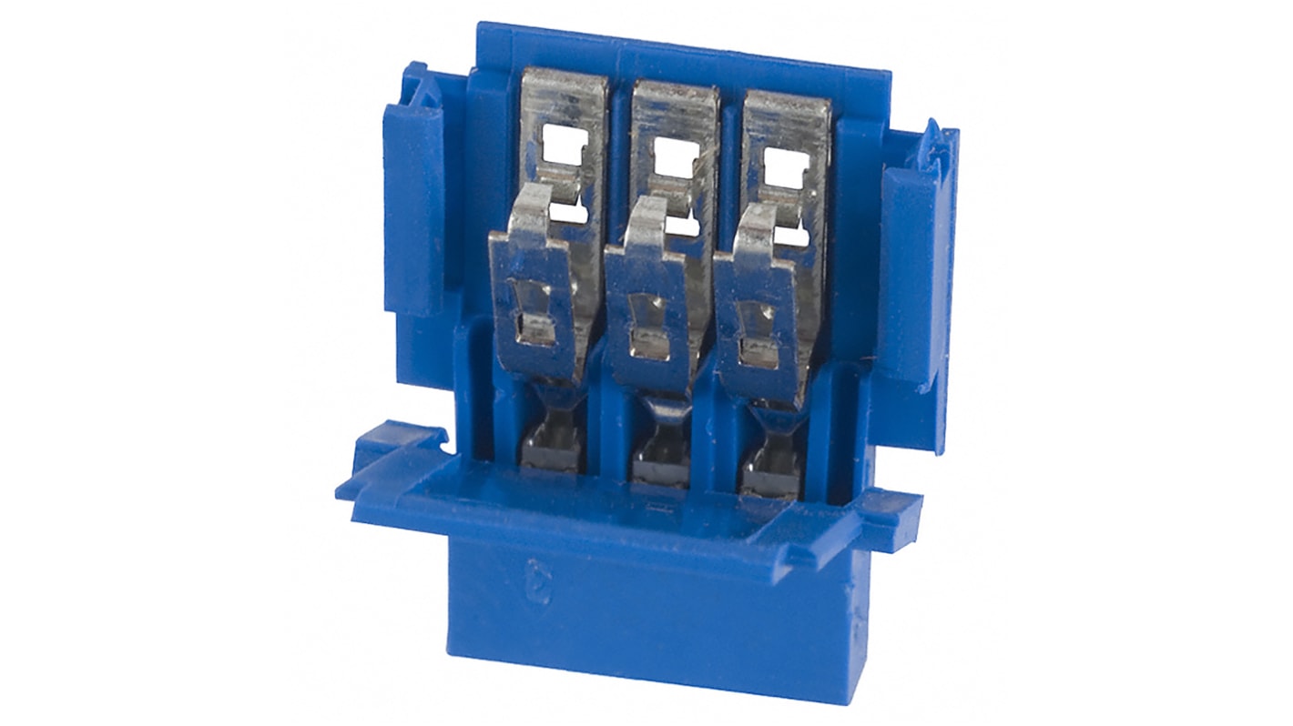 Amphenol ICC 3-Way IDC Connector Socket for Cable Mount, 1-Row