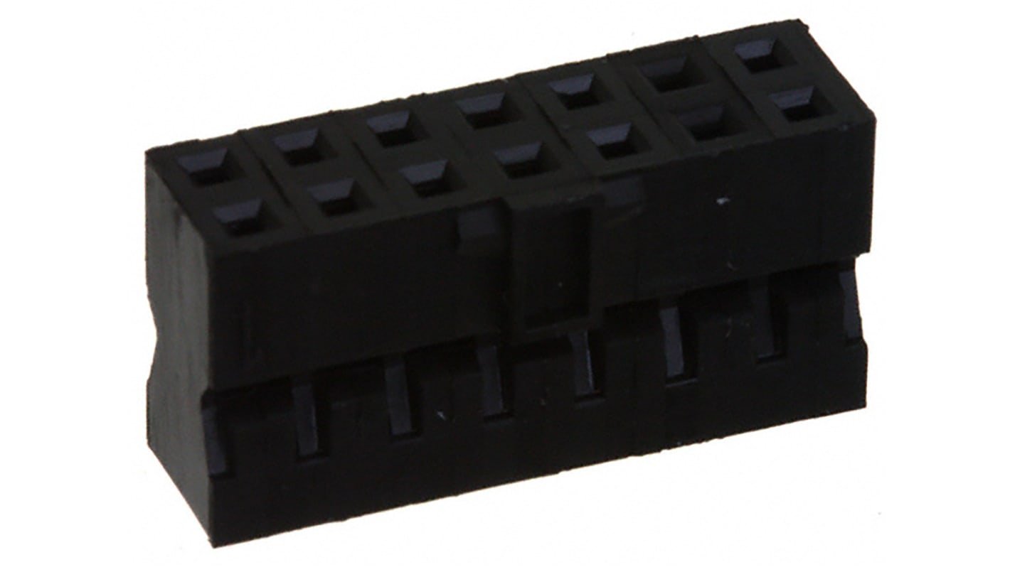 Amphenol FCI, Minitek Female Connector Housing, 2mm Pitch, 14 Way, 2 Row