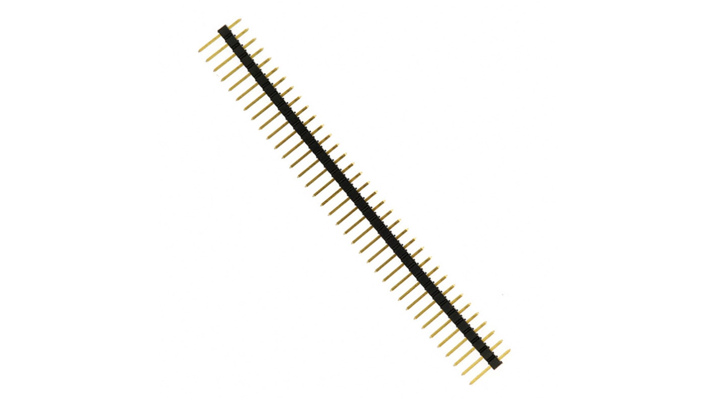 Amphenol ICC BergStik Series Straight Through Hole Pin Header, 36 Contact(s), 2.54mm Pitch, 1 Row(s), Unshrouded