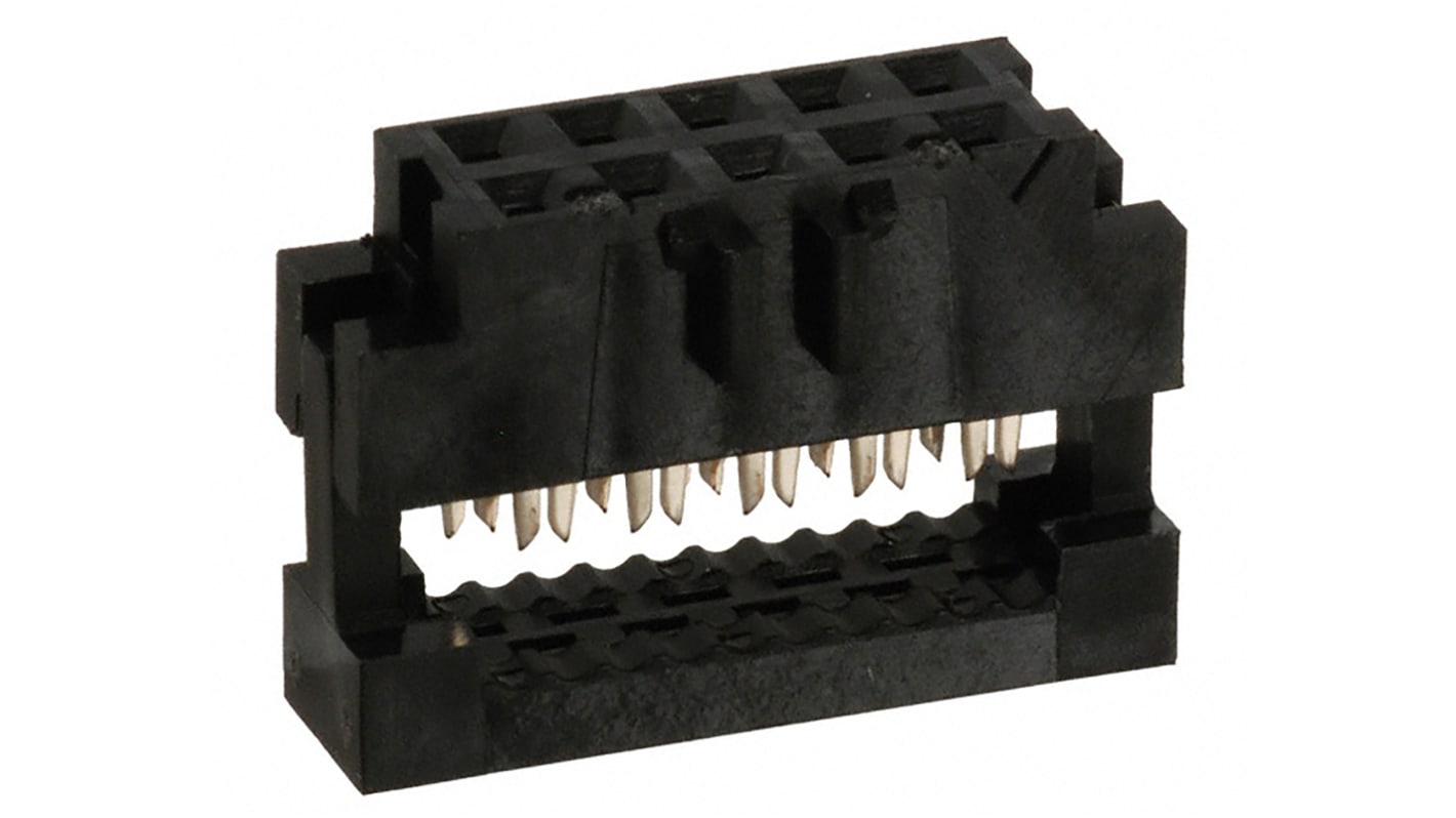 Amphenol ICC 10-Way IDC Connector Socket for Cable Mount, 2-Row