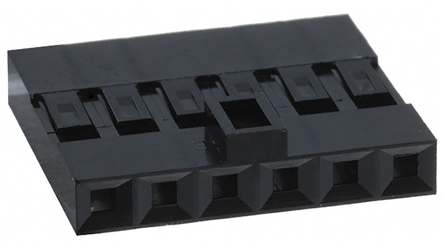 Amphenol ICC, Mini-PV Female Connector Housing, 2.54mm Pitch, 6 Way, 1 Row