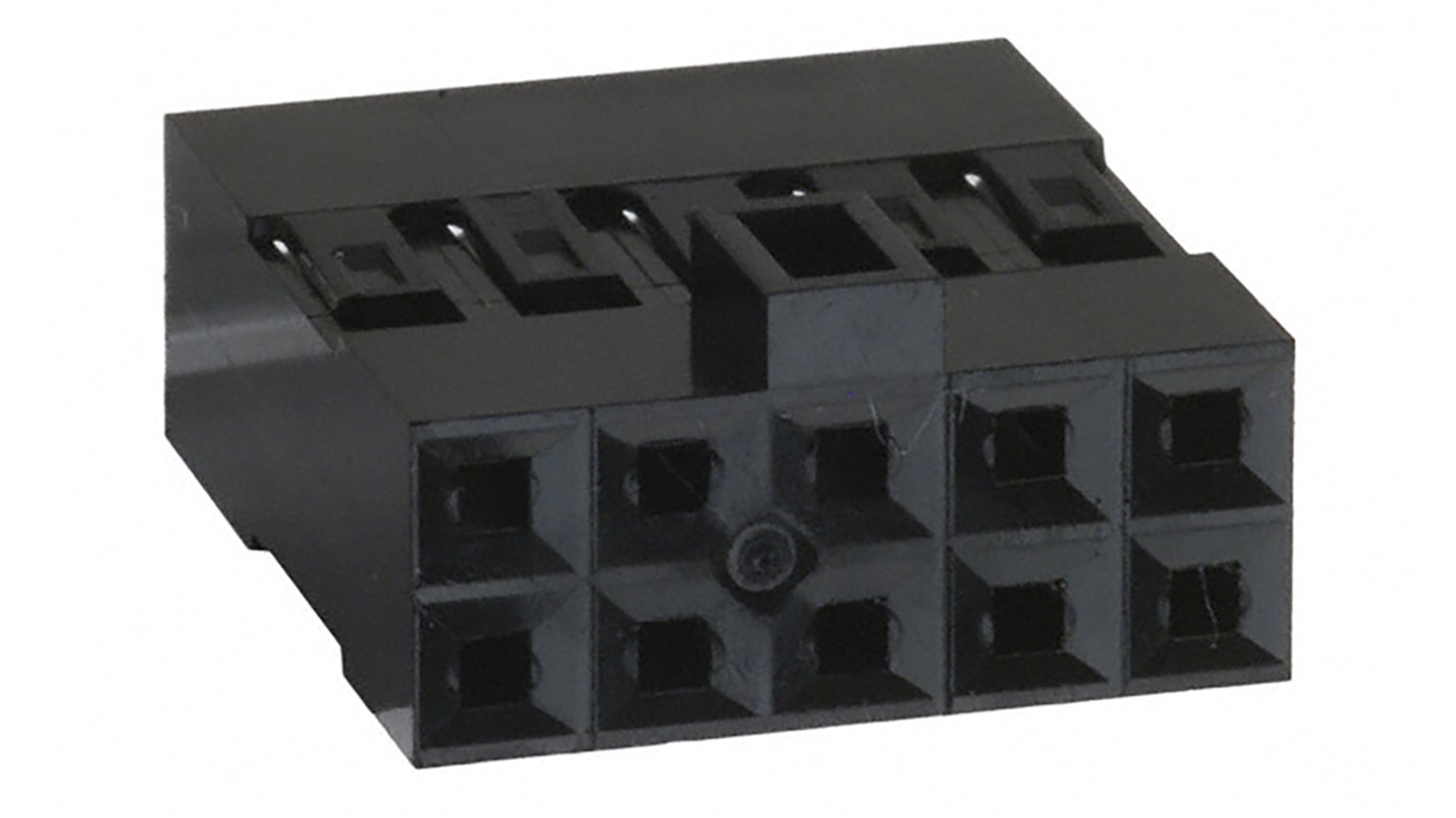 Amphenol ICC, Mini-PV Female Connector Housing, 2.54mm Pitch, 10 Way, 2 Row