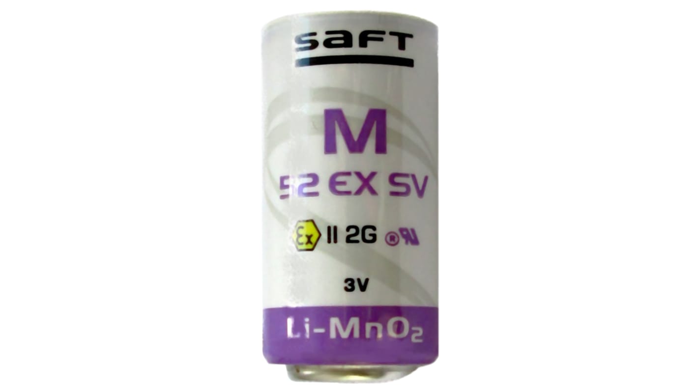 Batteria C Saft, Litio diossido di manganese, 3V, 5.6Ah, terminale standard