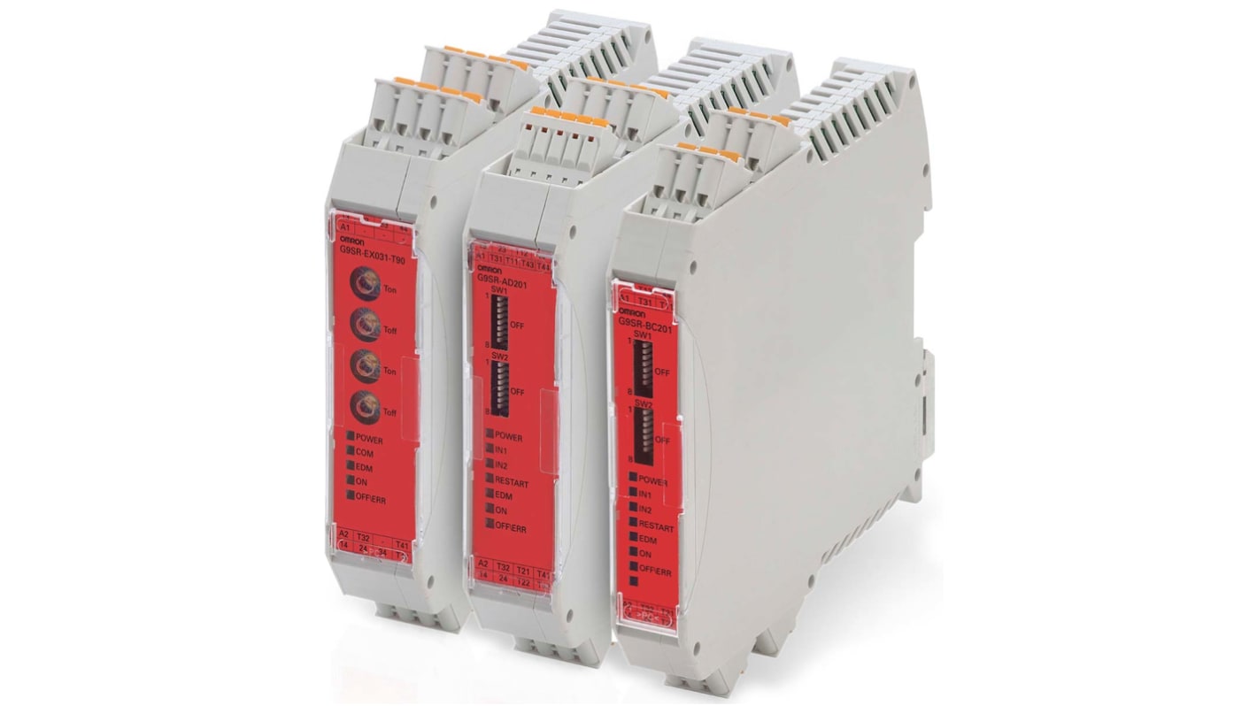 Omron Advanced Unit G9SR Emergency Stop Safety Relay, 24V dc, Single/Dual-Channel, 2 Safety Contacts
