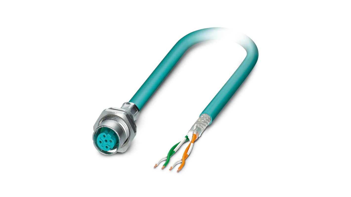 Kabel Ethernet Cat5 długość 2m Z zakończeniem Phoenix Contact PUR