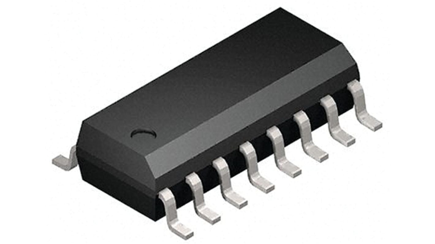 STMicroelectronics MUX芯片, 16针, 贴片安装, SOIC, 1 x 8:1, 8元件/芯片, HC逻辑