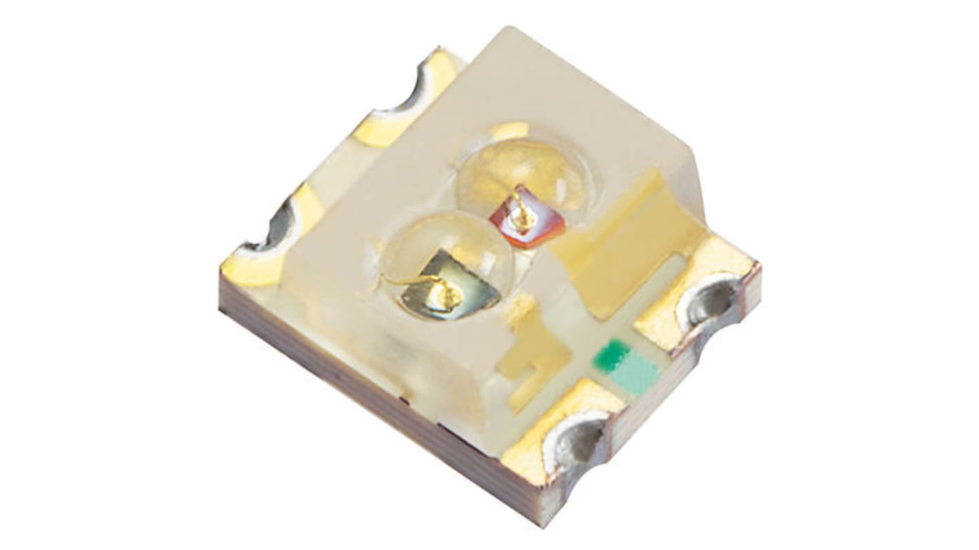 Kingbright Lysdiode 4 ben tofarvet LED Grøn, rød 568 / 617 nm 20 mcd 2,5 V 100 ° 3025 (1210)