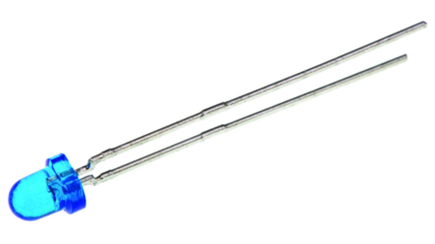 Kingbright IR-Diode, 3 mm (T-1), 940nm, 10 mW/sr @ 20 mA, 32 mW/sr @ 50 mA, 34°, 2-Pin, Durchsteckmontage