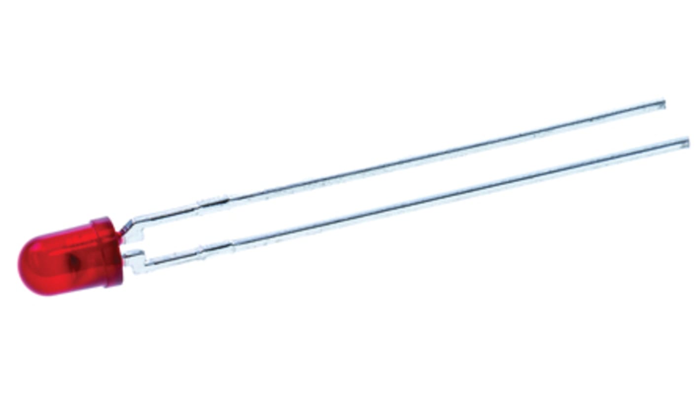 Kingbright2.5 V Red LED 3mm Through Hole, L-7104LID