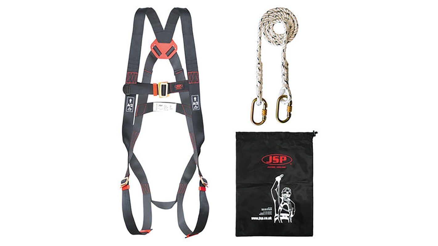 JSP Fall Arrest Kit with Draw String Bag, Harness, Lanyard