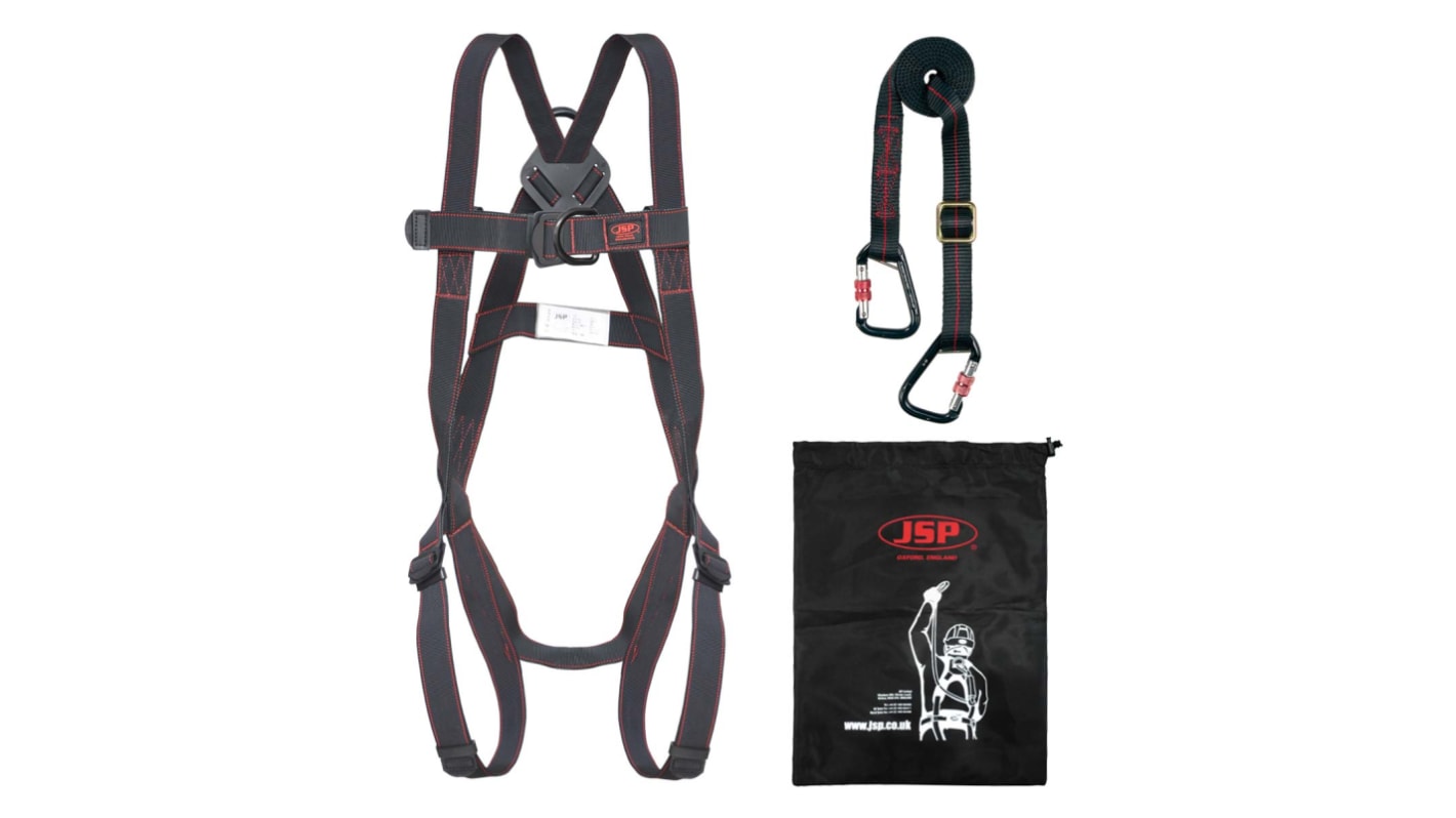 JSP Fall Arrest Kit with Draw String Bag, Harness, Lanyard