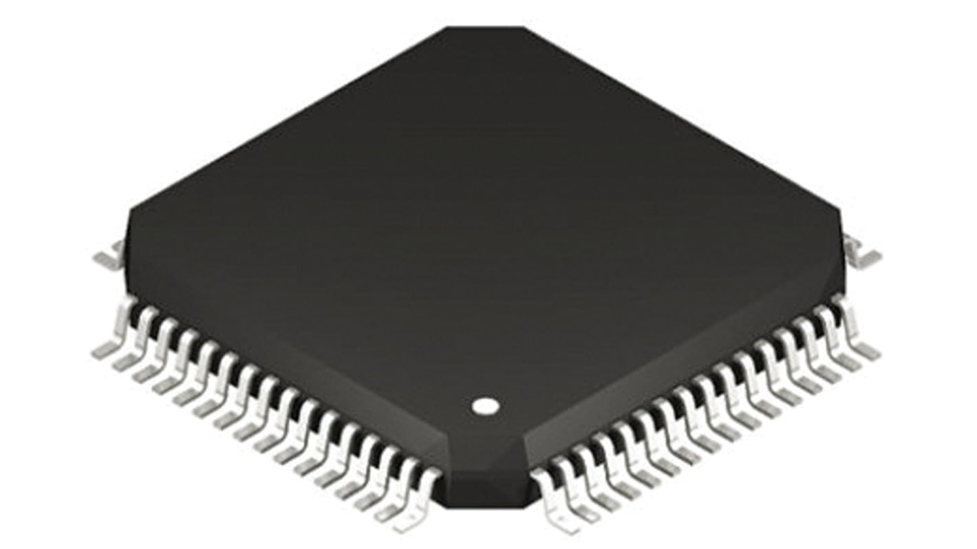 DSPIC33EV256GM106-I/PT Microchip, 16bit Digital Signal Processor 70MIPS 256 kB Flash 64-Pin TQFP