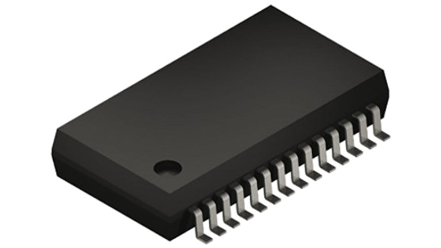 MCP3912A1-E/SS,Analogue Front End IC, 4-Channel 24 bit, 125ksps SPI, 28-Pin SSOP