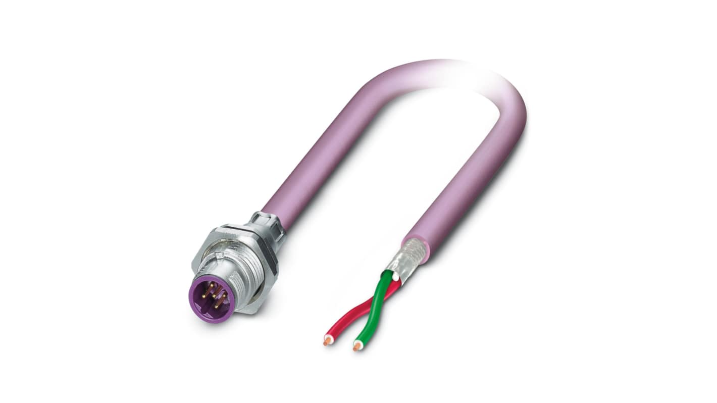 Kabel magistrali ze złączem Złącze M12 liczba rdzeni 2 długość 500mm Rodzaj A Męskie